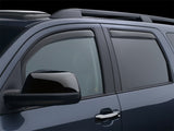 WeatherTech 08+ Toyota Sequoia Front and Rear Side Window Deflectors - Dark Smoke - 86450