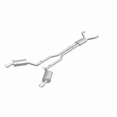 MagnaFlow Cat-Back Stainless Dual Split Rear Exit 4in Polished Tips 11-15 Chevy Camaro 3.6L V6 - 15353