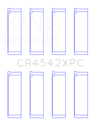 King Honda K-Series (Size STDX) pMaxKote Performance Rod Bearing Set - CR4542XPCSTDX