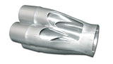 Vibrant 4-1 SS Merge Collectors (2-1/8in Inlet Slipover ID 3-1/2in Merge Outlet OD) Single Unit - 10312