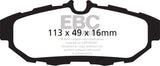 EBC 10-14 Ford Mustang 3.7 Redstuff Rear Brake Pads - DP31870C