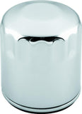 S&S Cycle 99-18 BT/2017+ M8/X-Wedge Chrome Oil Filter - 12 Pack - 310-0242