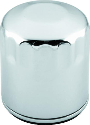 S&S Cycle 99-18 BT/2017+ M8/X-Wedge Chrome Oil Filter - 12 Pack - 310-0242