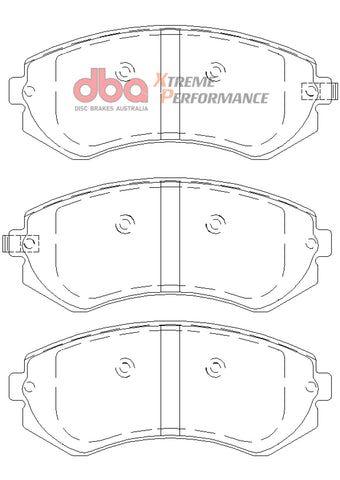 DBA 90-96 Nissan 240SX w/ABS XP Performance Front Brake Pads - DB1148XP