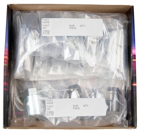 McGard 5 Lug Hex Install Kit w/Locks (Cone Seat Nut) 1/2-20 / 13/16 Hex / 1.5in. Length - Black - 84531