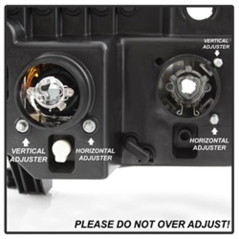 Spyder 07-13 Toyota Tundra V2 Light Bar DRL Projector Headlights - Chrome (PRO-YD-TTU07V2-LB-C) - 5084651