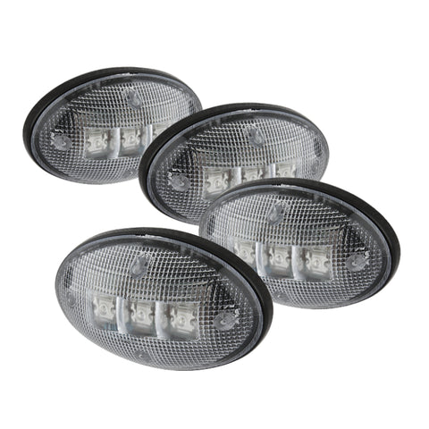 xTune Ford Superduty F250-F550 99-10 Dually Fender LED Side Fender Lights Clear ACC-LED-FDSD99-SL-C - 9924651