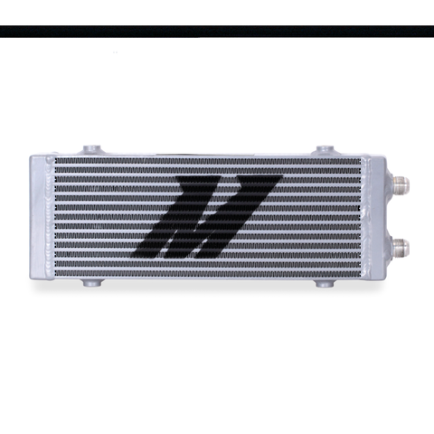 Mishimoto Universal Medium Bar and Plate Dual Pass Silver Oil Cooler - MMOC-DP-MSL