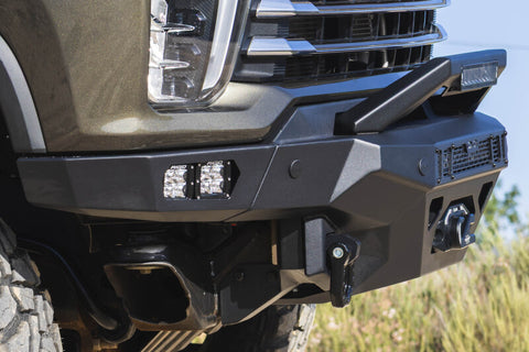 DV8 Offroad 20-23 Chevrolet Silverado 2500/3500 Spec Series Front Bumper w/ Winch - FBCS2-03