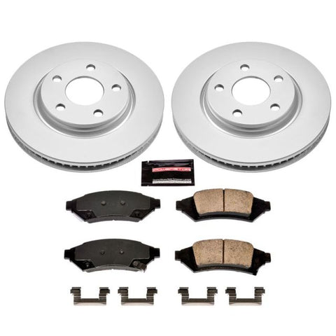 Power Stop 2004 Pontiac Grand Prix Front Z17 Evolution Geomet Coated Brake Kit - CRK1586