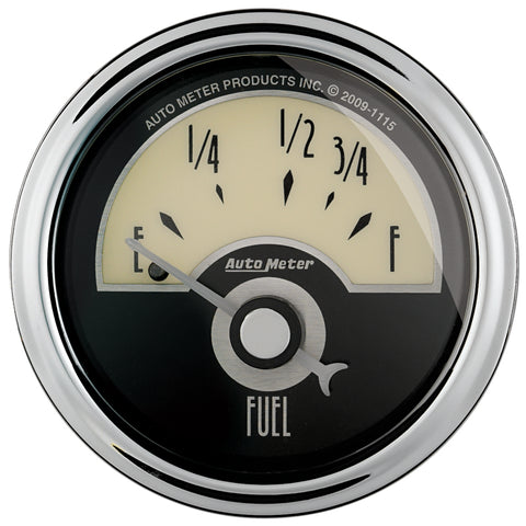 AutoMeter Gauge Fuel Level 2-1/16in. 73 Ohm(e) to 10 Ohm(f) Elec Cruiser Ad - 1105