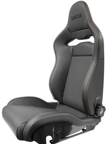 Sparco Seat SPX Special Edition Black/Grey w/ Gloss Carbon Shell - Left - 00974ZGLNRGRSX