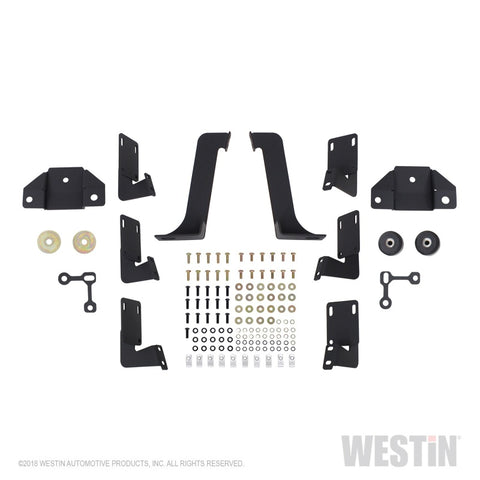 Westin/HDX 99-16 Ford F-250/350 Crew Cab (6.75ft Bed) Stainless Drop Nerf Step Bars - Textured Black - 56-5340152