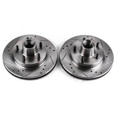 Power Stop 82-87 Buick Regal Front Evolution Drilled & Slotted Rotors - Pair - AR8213XPR