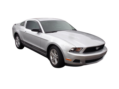 AVS 12-14 Ford Mustang Ventvisor Outside Mount Window Deflectors 2pc - Smoke - 92024