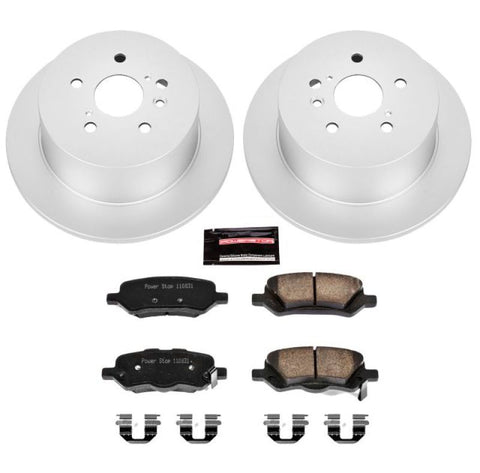 Power Stop 09-16 Toyota Venza Rear Z17 Evolution Geomet Coated Brake Kit - CRK5867