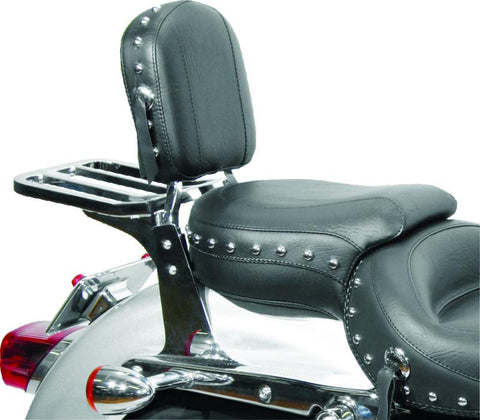 Mustang Harley Sissy Bar Pad Low Medallion Style - Black - 76498