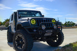 Oracle Jeep Wrangler JK 07-17 LED Waterproof Halo Kit - ColorSHIFT w/ Simple Controller - 3943-504