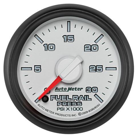 Autometer Factory Match Diesel Fuel Rail Pressure Gauge 52.4mm 0-30K PSI SE, Cummins 6.7 L, Dodge - 8593