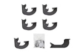 Dee Zee 14-19 Chevrolet Silverado Running Board Hex Bracket Kit w/Deftanks - DZ66318