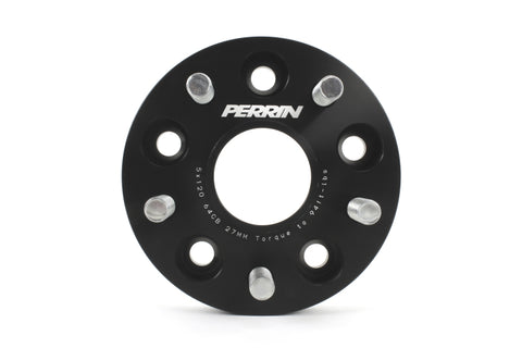 PERRIN 17-18 Honda Civic Type R 64.1mm Hub 5x120 27mm Wheel Spacers (One Pair) - PHP-WHL-027BK