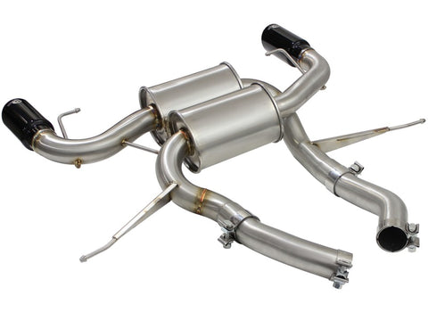 aFe MACHForce XP 2.5in Axle Back Stainless Exhaust w/ Black Tips 07-13 BMW 335i 3.0L L6 (E90/92) N55 - 49-36327-B