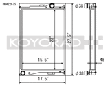 Koyo 01-06 BMW E46 M3 3.2L I6 Radiator - HH422675