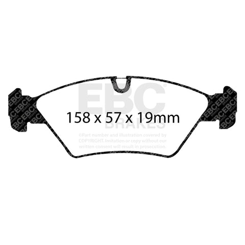 EBC Racing 86-88 BMW M3 (E30) RP-1 Race Front Brake Pads - DP8414RP1
