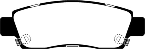 EBC 03-05 Chevrolet SSR 5.3 Greenstuff Rear Brake Pads - DP21672