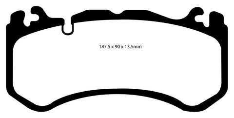 EBC 08-13 Mercedes-Benz C63 AMG (W204) 6.2 Redstuff Front Brake Pads - DP31939C