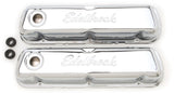 Edelbrock Valve Cover Signature Series Ford 260-289-302-351W CI V8 Chrome - 4460