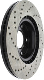 StopTech 8/02-03 Infiniti G35 Drilled Left Front Rotor - 128.42074L
