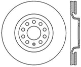 StopTech 01-09 Audi A4 Sport Slotted & Drilled Front Right Cryo Rotor - 127.33096CR