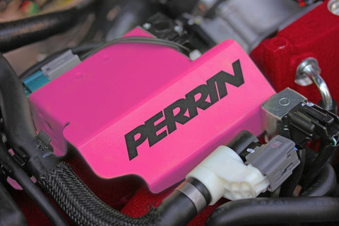 PERRIN 2008+ STI Boost Control Solenoid Cover (Cartridge Type EBCS) - Hyper Pink - PSP-ENG-161HP