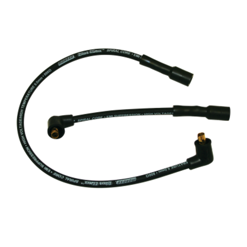 Moroso 85-96 Harley-Davidson FLT/FLHT/FLHR/FLTR/FLHS Spiral Core Wire Set - Black - 27212