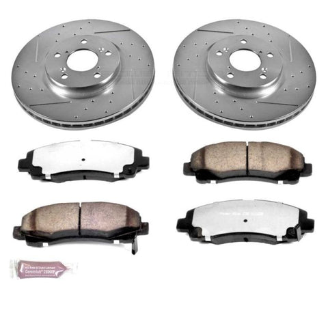 Power Stop 06-11 Honda Ridgeline Front Z36 Truck & Tow Brake Kit - K2429-36