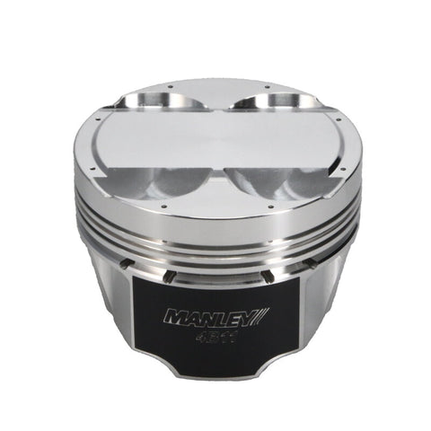 Manley Mitsubishi 4B11 86.5mm Bore 10.0:1 CR +2cc Dome Turbo Tuff Piston Set w/ Rings - 614305CE-4