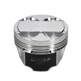 Manley Mitsubishi 4B11 86.5mm Bore 9.0:1 CR -5cc Dish Turbo Tuff Piston Set w/ Rings - 614205CE-4
