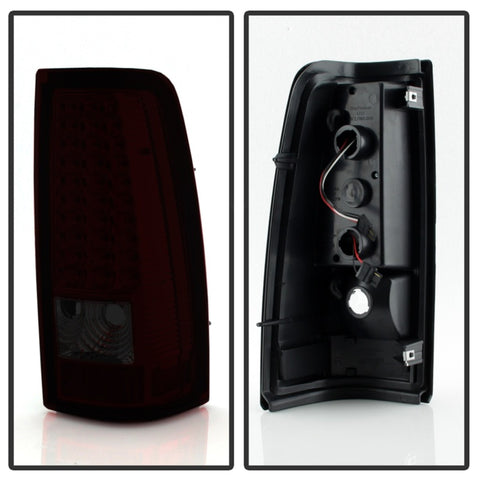 xTune Chevy Silverado 1500/2500/3500 99-02 LED Tail Lights Red Smoke ALT-ON-CS99-LED-RS - 5011763