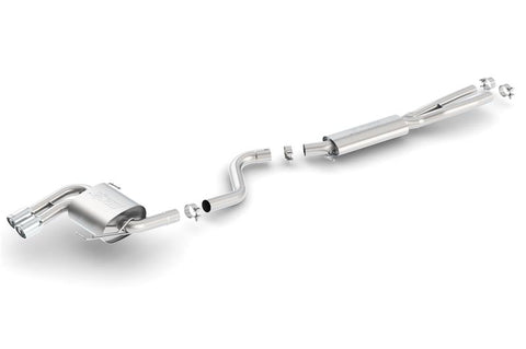 Borla 08-12 BMW 328i Sdm E90 2.0L RWD Dual Left Rear Exit Touring Cat-Back Exhaust - 140505