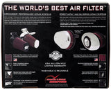 K&N 00-16 Harley Davidson Street Metal Intake System Flare Black - RK-3932B