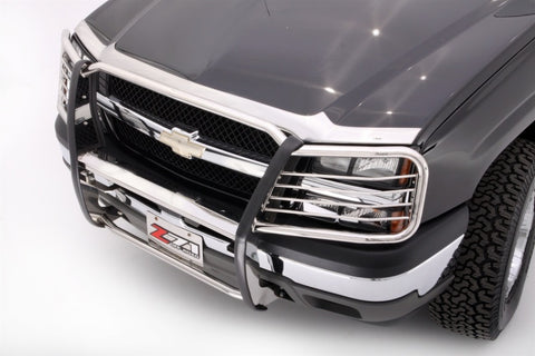 AVS 03-05 Chevy Silverado 1500 Aeroskin Low Profile Acrylic Hood Shield - Smoke - 322024