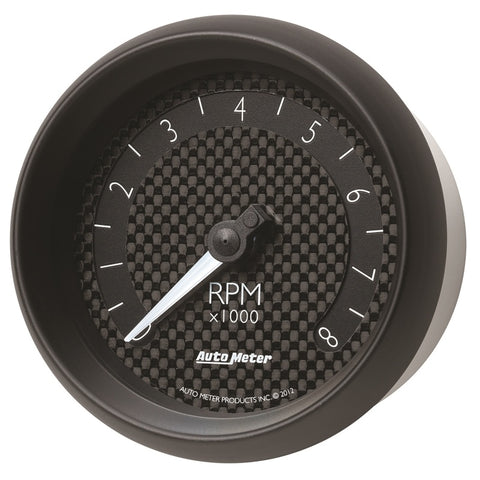 Autometer GT Series 3-3/8in In Dash 8K RPM Tachometer - 8097