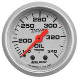 AutoMeter Gauge Oil Tank Temp 2-1/16in. 140-340 Deg. F Mechanical Ultra-Lite - 4346