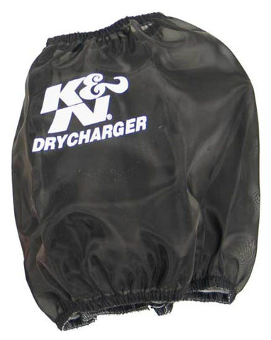 K&N Drycharger Round Tapered Air Filter Wrap - Black Open Top 7.5in Base ID / 4.5in Top ID / 6.5in H - RC-5107DK