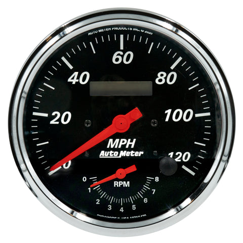 Autometer Designer Black Tach/Speedo 5in. - 120mph & 8k RPM - 1470