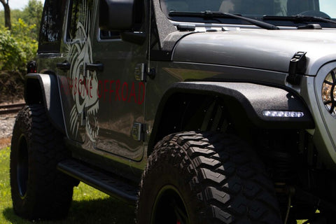 Fishbone Offroad 2018+ Jeep Wrangler JL Rear Fenders Elite Aluminum - FB33195R