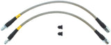StopTech 93-97 Volvo 850 / 92-95 Volvo 940 Stainless Steel Front Brake Lines - 950.39001
