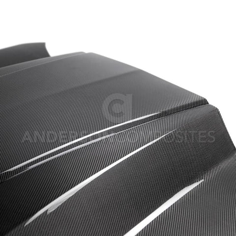 Anderson Composites 2016+ Chevy Camaro Carbon Fiber Double Sided Hood - AC-HD16CHCAM-CP-DS
