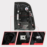 Anzo 19-23 Dodge Ram 1500 Laramie/Rebel/Limited Longhorn Full LED Sequential Signal Black Taillight - 311478